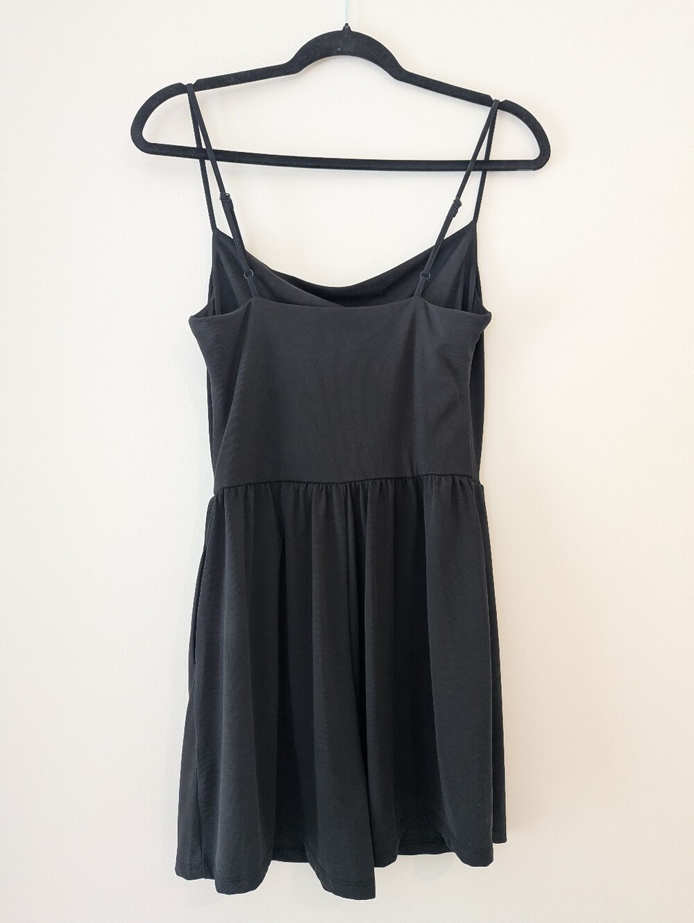 Dex The Georgina Romper: Black/Charcoal Cowl Neck Spaghetti Straps Small - Picture 5 of 10
